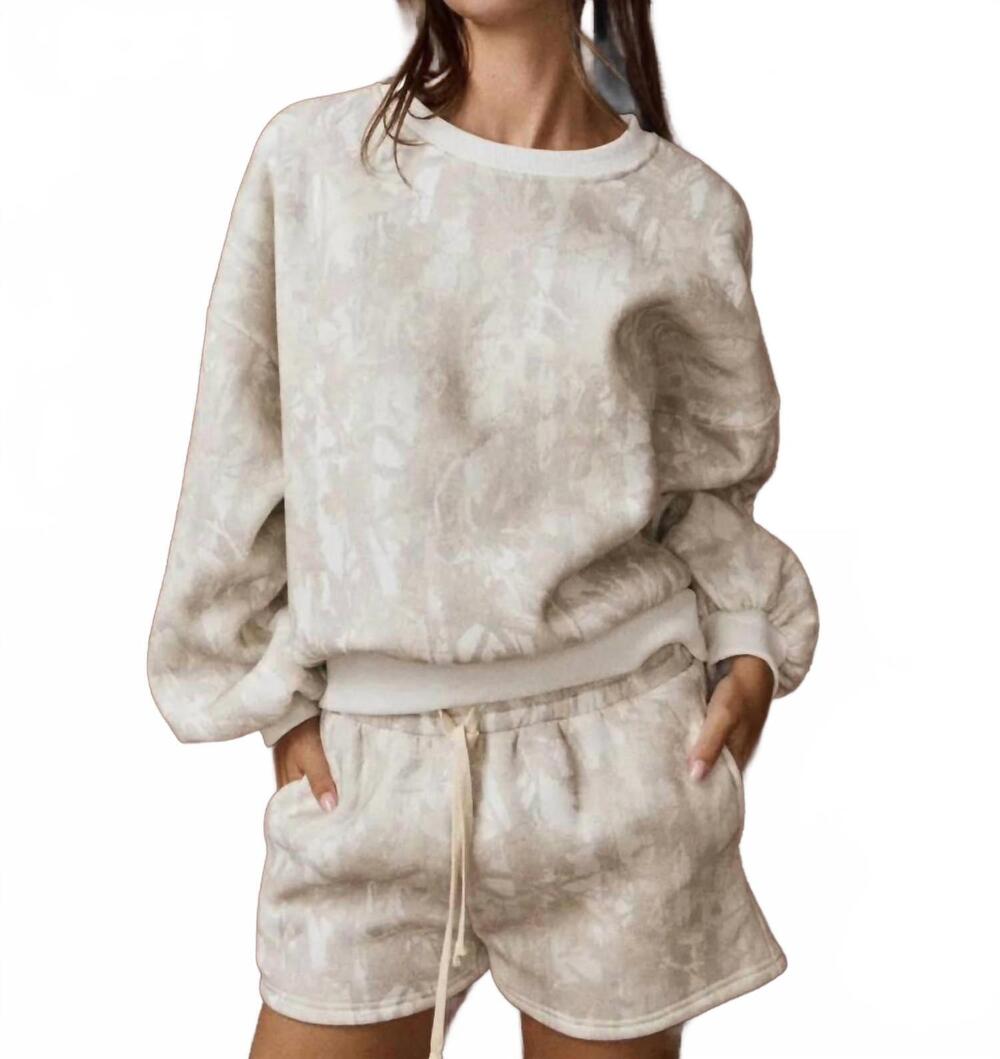 NEW PAPERMOON woodland crewneck and shorts set in camo